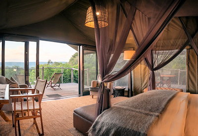 Amakhala Hillsnek Safari Camp luxury tented suites malaria-free Amakhala Game Reserve Eastern Cape