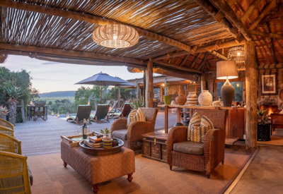 Luxury tented suite with private verandah at Amakhala Hillsnek Lodge Amakhala Game Reserve