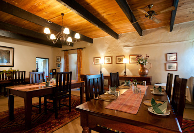 Country house dining room at Leeuwenbosch Amakhala Game Reserve Eastern Cape South Africa