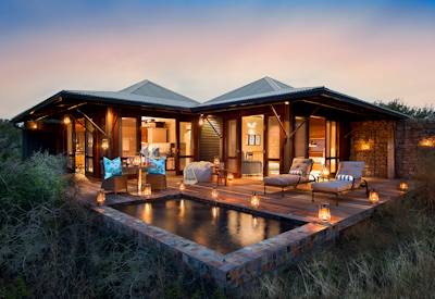Spacious family suite with day beds at Kwandwe Ecca Lodge Kwandwe Private Game Reserve Eastern Cape