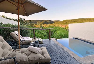Private plunge pool at junior suite Shamwari Lobengula Lodge Shamwari Private Game Reserve