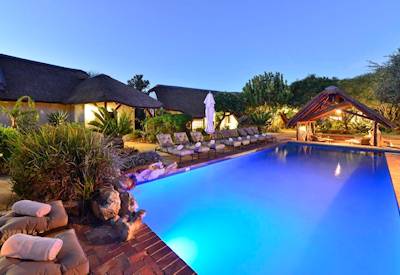 Crystal-clear swimming pool at Shamwari Lobengula Lodge Shamwari Private Game Reserve Eastern Cape
