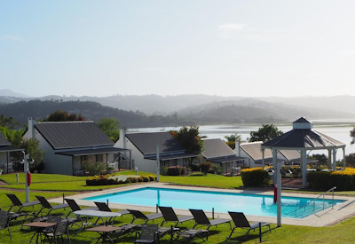 Swimming pool with views