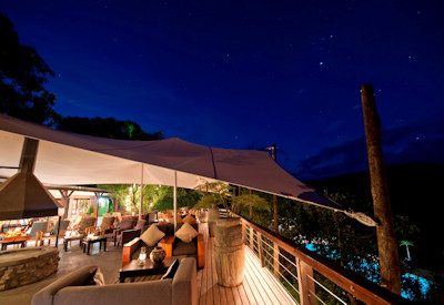 Evening meal overlooking the Matjies River Gorge