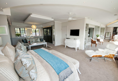 Penthouse suite at the luxurious guesthouse