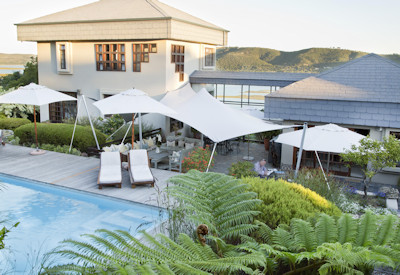 Central guest area at Kanonkop