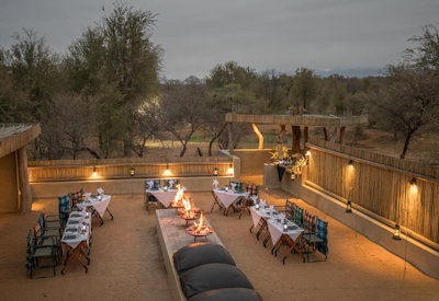 Dining out in the Karongwe Reserve