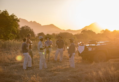 Sundowners with a mountain view