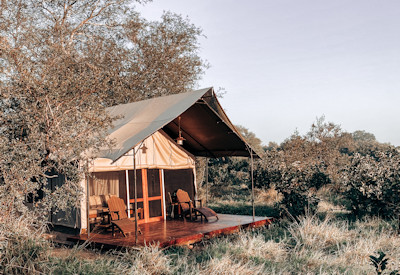 Private and intimate safari tents