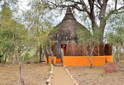 Beehive styled suites with thatched roofs