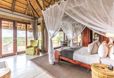 Thatched luxury safari suites