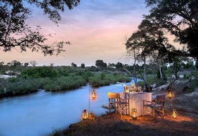 Lion Sands with views of the Sabi River
