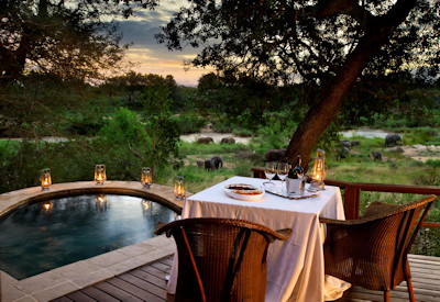 A private plunge pool with views