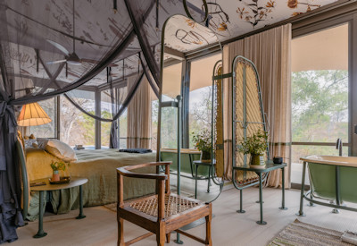 Luxurious tented camp with tented suites