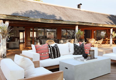 Outdoor lounge area