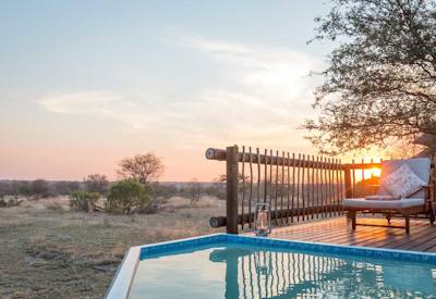The perfect swimming pool with sun loungers