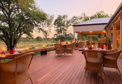 Views out over the MalaMala Private Game Reserve