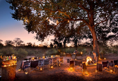 Authentic bush dinners with relaxed ambience