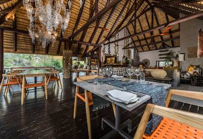 Indoor dining area