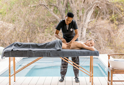 The spa and wellness options at Saseka