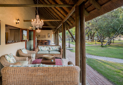 Open air lounge with views