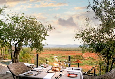 Panoramic views over the hills of Madikwe from Madikwe Hills Game Lodge