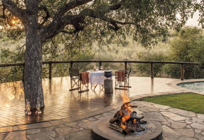Boma dinner under African stars at Tuningi Safari Lodge Madikwe Game Reserve
