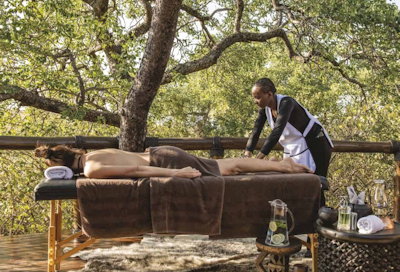In-room spa massage treatment at Tuningi Safari Lodge Madikwe Game Reserve