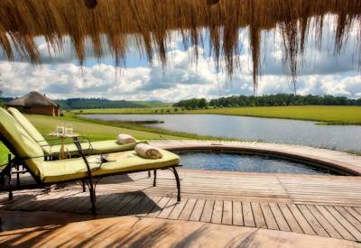 Private views over rolling Natal Midlands landscape from Hartford House KwaZulu-Natal