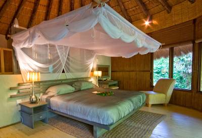 Thonga Beach Lodge perched on coastal dune above Indian Ocean Maputuland Zululand