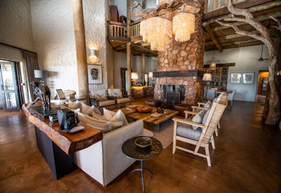 Indoor dining area and lounge
