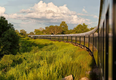 Rovos Rail Pride of Africa departing Cape Town Station 17-day Dar es Salaam safari