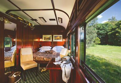 Victoria Falls Zimbabwe Rovos Rail Cape Town Dar es Salaam 14-day luxury train safari