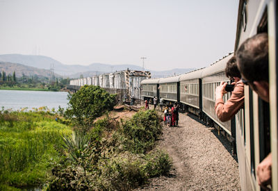 Kafue railway bridge 477 metres Zambia Rovos Rail Cape Town Dar es Salaam luxury train
