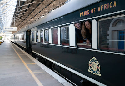Rovos Rail luxury dining car suite Cape Town Pretoria 3-day train safari South Africa