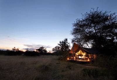 Riverbed dinner under African stars Rhino Post Safari Lodge Kruger National Park South Africa