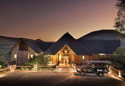 Main lodge and wellness spa reception 