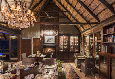 Thatched surroundings and opulent spaces