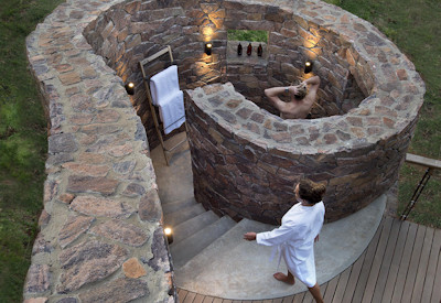 Executive suite and outdoor shower