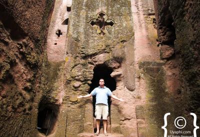 Lalibela Ethiopia rondavel homes stilts staircase village residential area rock church town photography