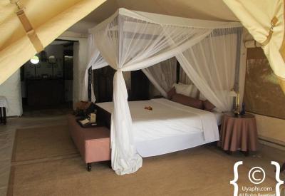 Cottars 1920s Camp Kenya panoramic swimming pool stone spa treatment area Masai Mara conservancy