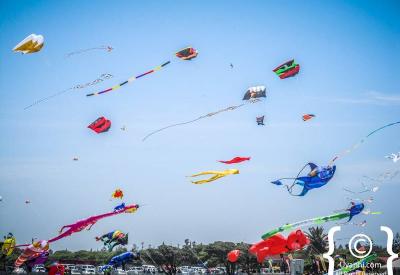 Cape Town Kite Festival Muizenberg colourful kites clear sky False Bay 20000 crowd November