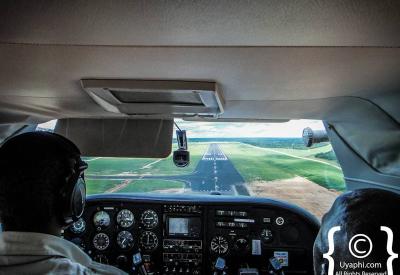 Botswana aerial photography light aircraft vast landscape Okavango Kalahari Chobe