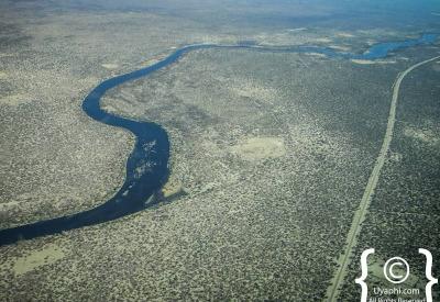 Okavango Delta aerial floodplains islands papyrus channels Botswana photography