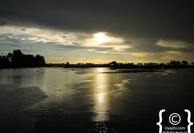 Okavango Delta island palm trees waterways Botswana scenery photography