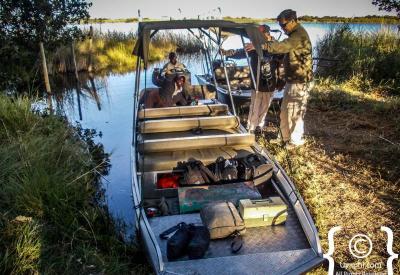 Game drive floodplains Okavango Delta Moremi Botswana wildlife photography