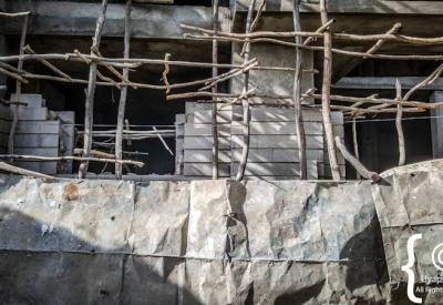 Town of Axum Ethiopia traditional architecture stone buildings Northern Ethiopia