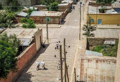 Town of Axum Ethiopia traditional architecture stone buildings Northern Ethiopia