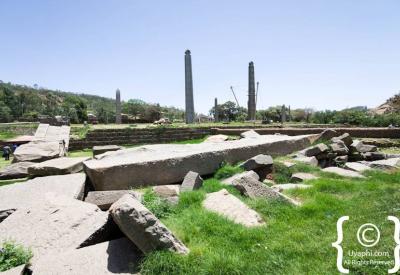 Axum Stelae Ethiopia tallest standing stela 21 metres Aksumite King gravestone photography