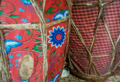 Debre Birhan Selassie Church Gondar Ethiopia men women separate entrance shoes off tradition